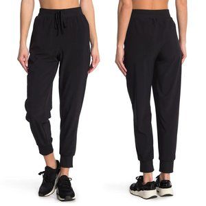 NEW Z By Zella Black Take A Hike High Waist Drawstring Woven Jogger Pants Medium